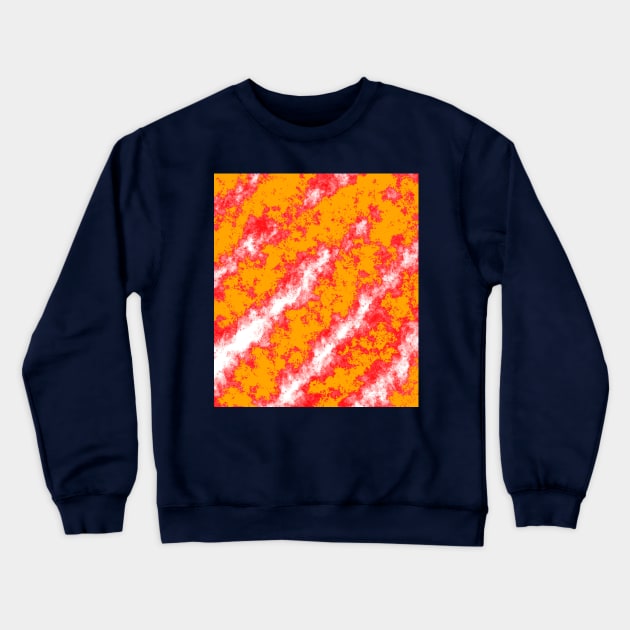 white, red and orange colors Crewneck Sweatshirt by pluielegere